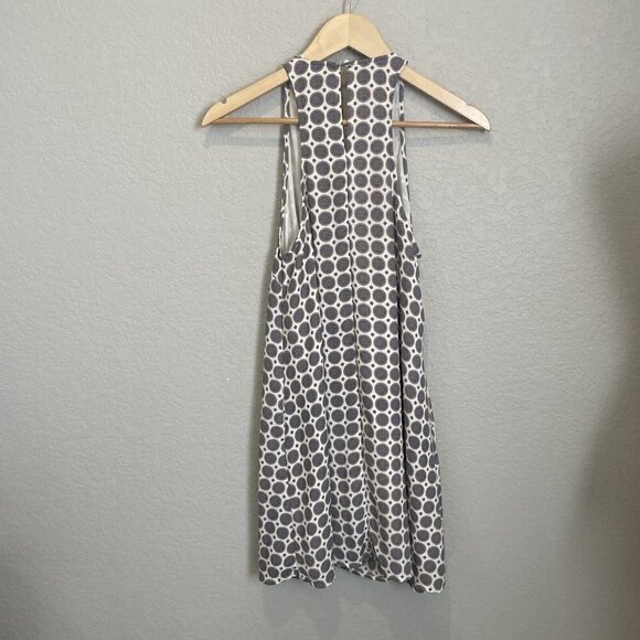 Sadie & Sage Size S White Sleeveless Mini Sun Dress swing shift trapeze sun - Picture 4 of 9